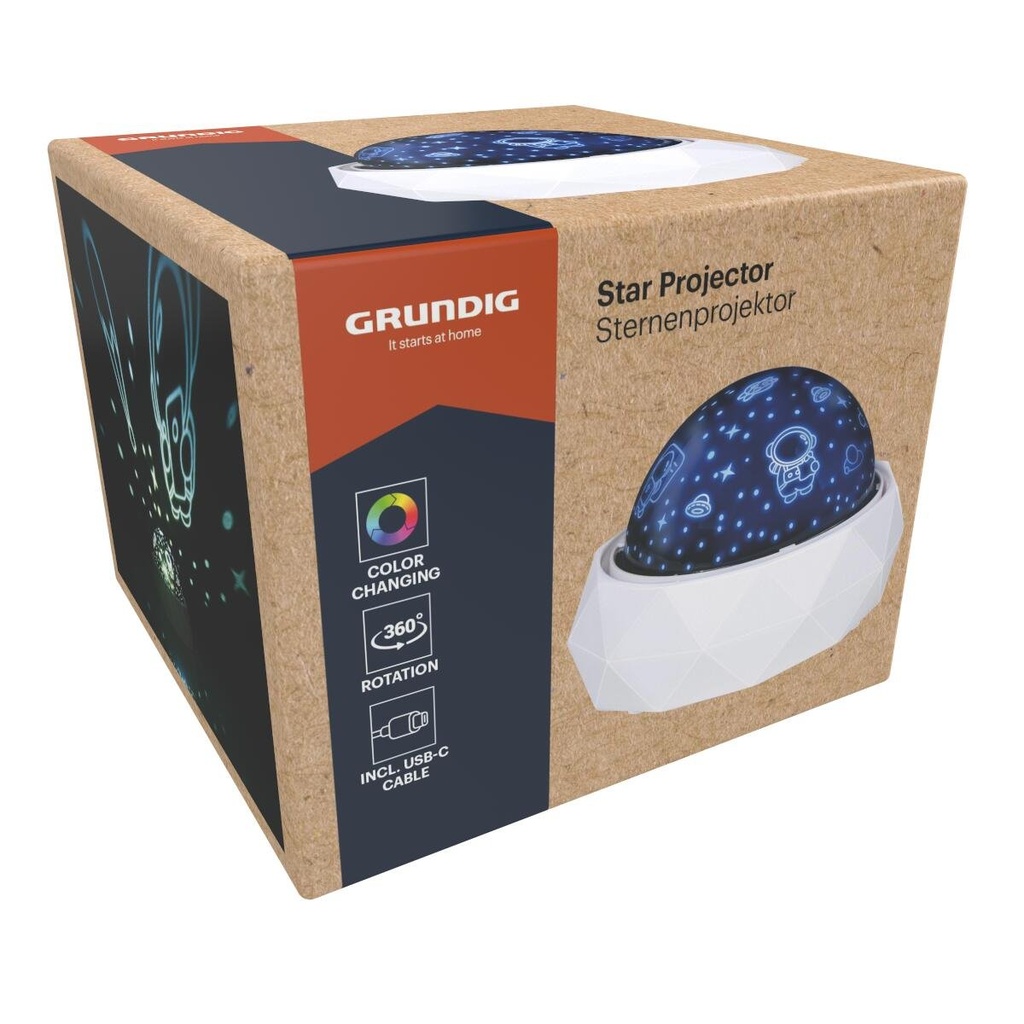 GRUNDIG Star Projector Round Astronaut