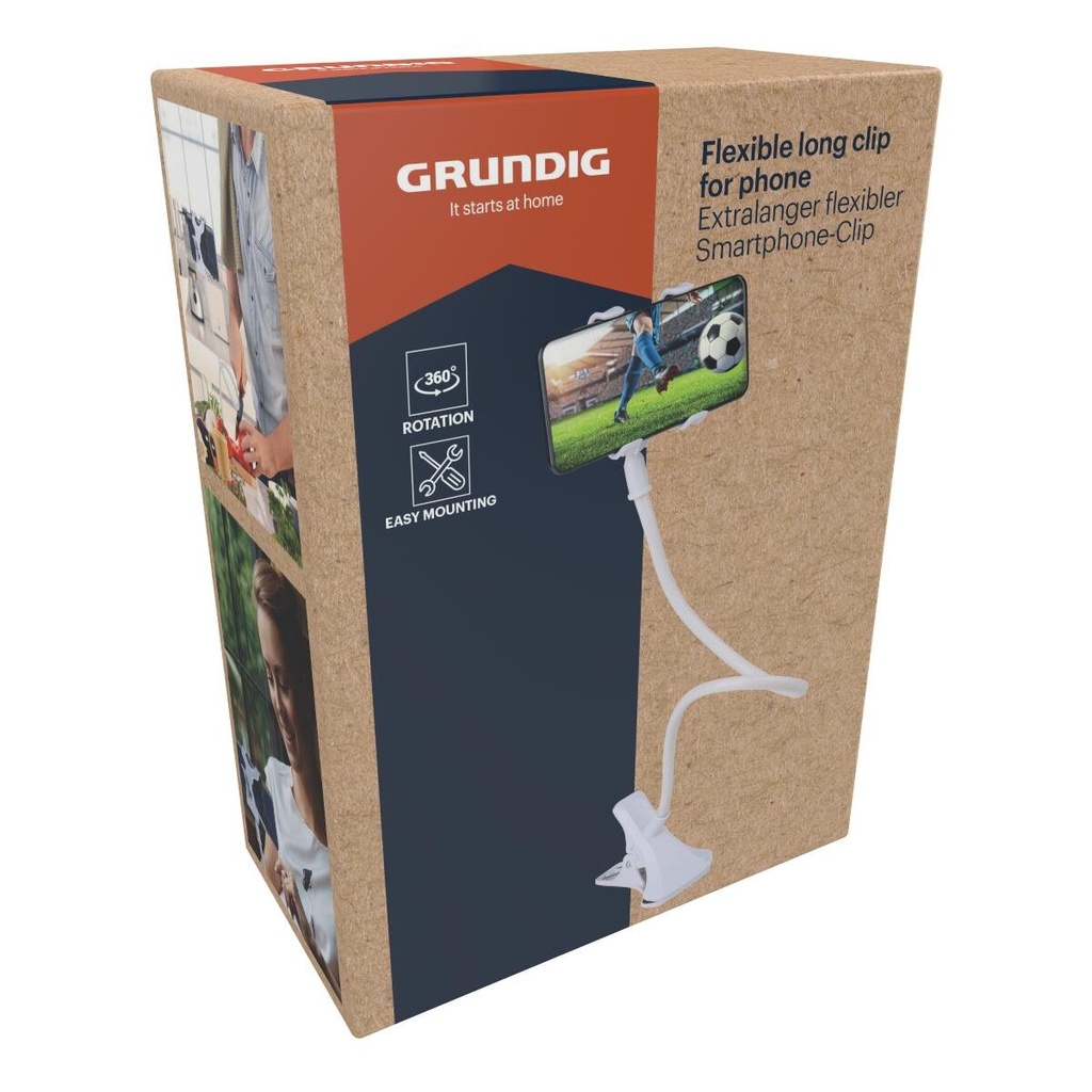 GRUNDIG Phone Holder Gooseneck with Clamp 70cm