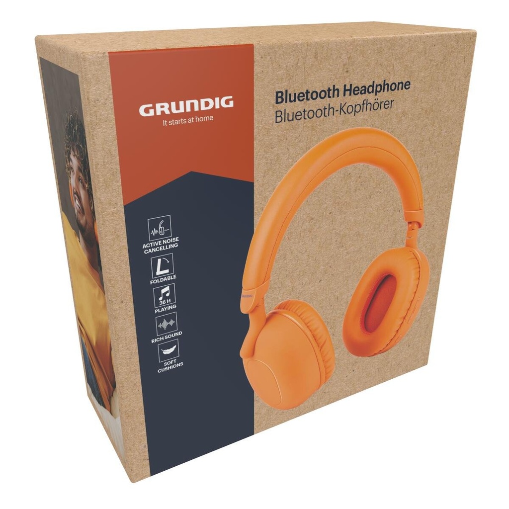 GRUNDIG ANC Bluetooth Headphone 300mAh