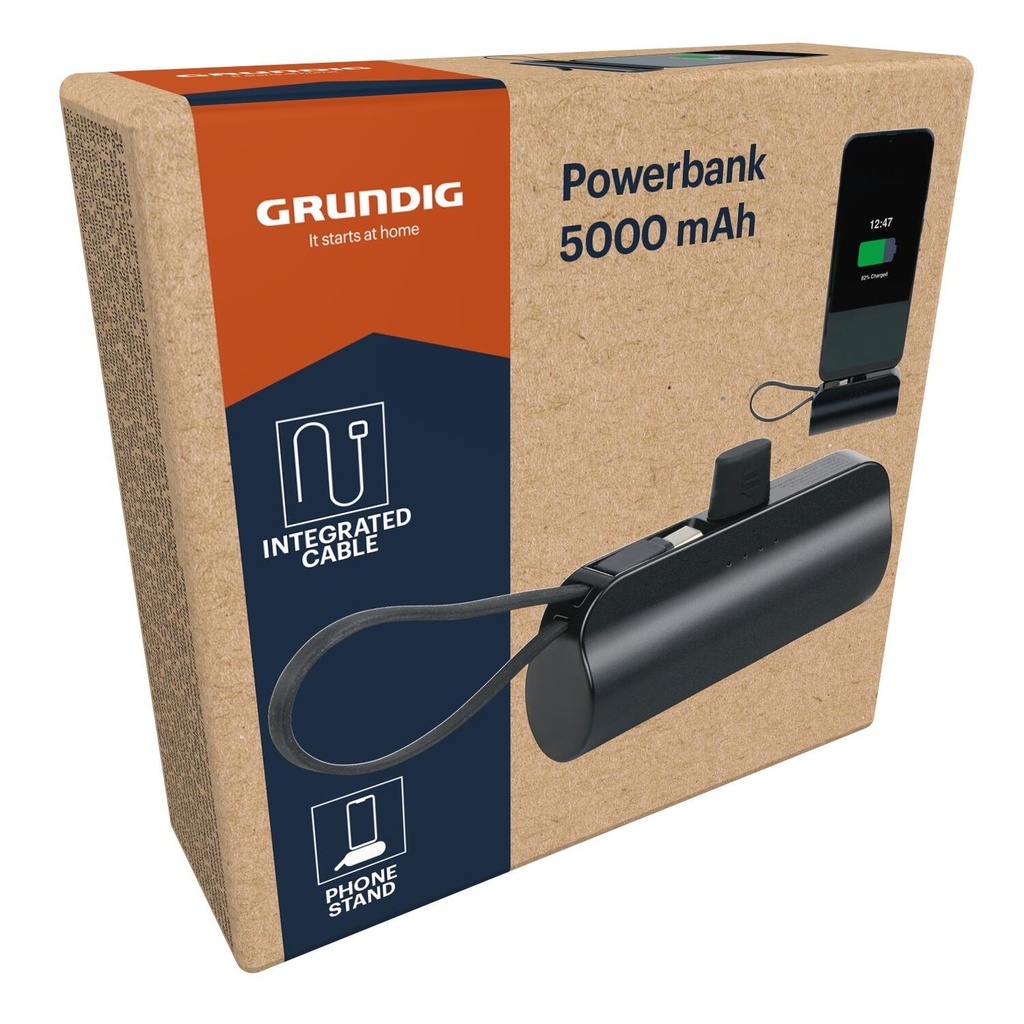 [871125235615] GRUNDIG Powerbank 5000mAh black