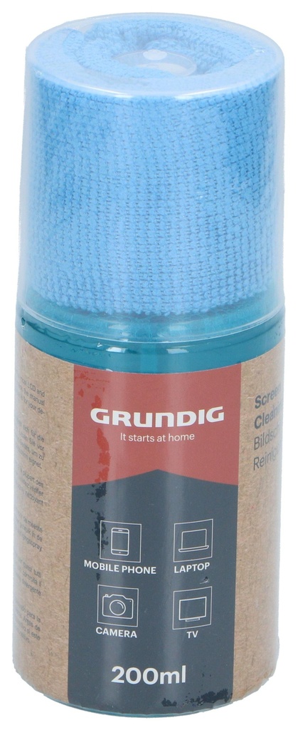 GRUNDIG Screen Cleaner 200ml with Microfiber Cloth