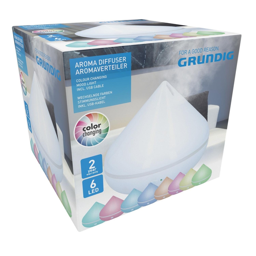 [871125224041] GRUNDIG Aroma Diffuser With Color Changing Light