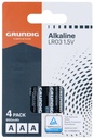 GRUNDIG Battery Alkaline AAA/LR03 950mah 4pc