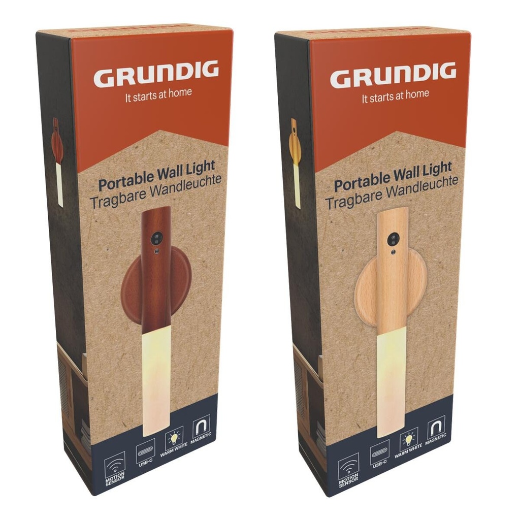 GRUNDIG Sensor Light Portable 1W USB-C 18x2.5cm