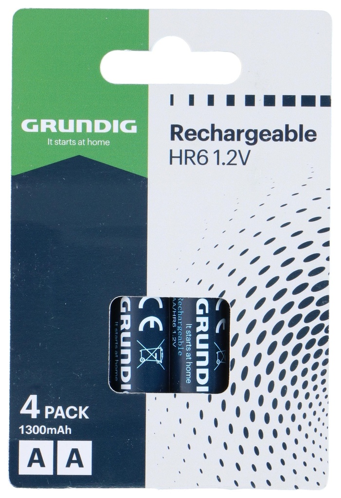 GRUNDIG Battery AA Rechargeable 1300mAh 1.2V