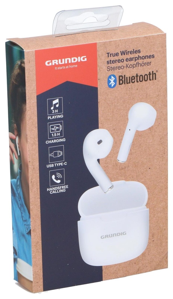 GRUNDIG Stereo TWS Earphones White