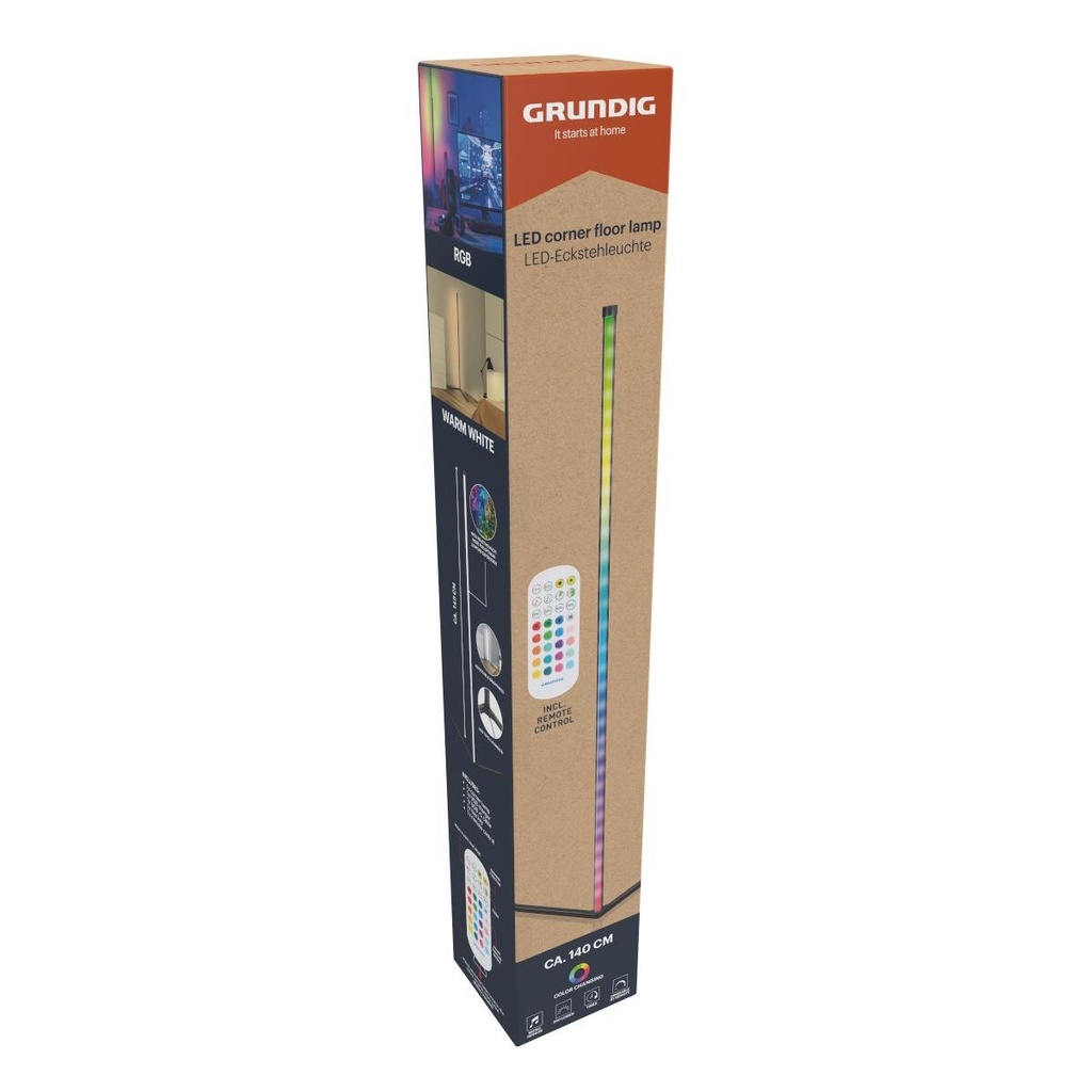 GRUNDIG Corner Lamp Music Sensor RGB 6W 140cm