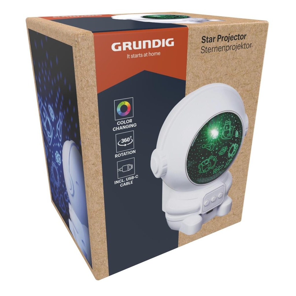 GRUNDIG Star Projector Astronaut Night Light