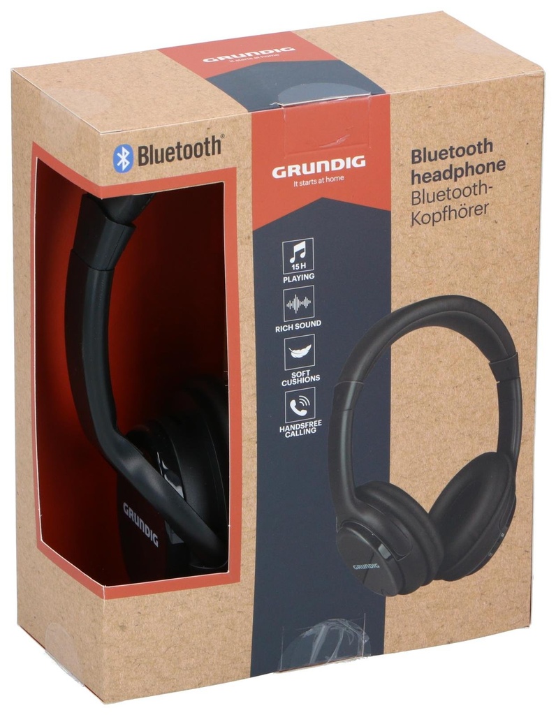 GRUNDIG Bluetooth Headphone Black 150mAh