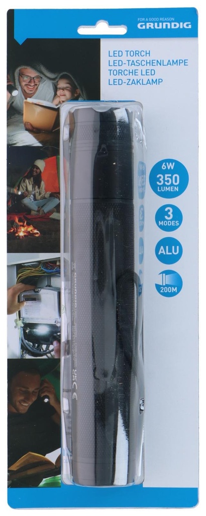 GRUNDIG Torch LED 6W 350Lm 200m Beam
