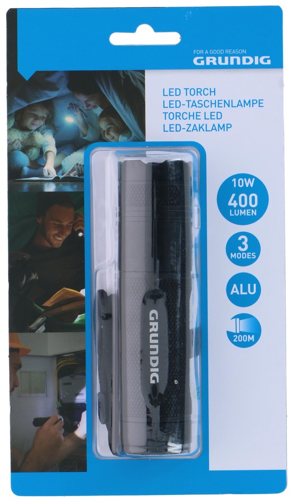 GRUNDIG Torch LED 10W 400Lumen 200m Beam