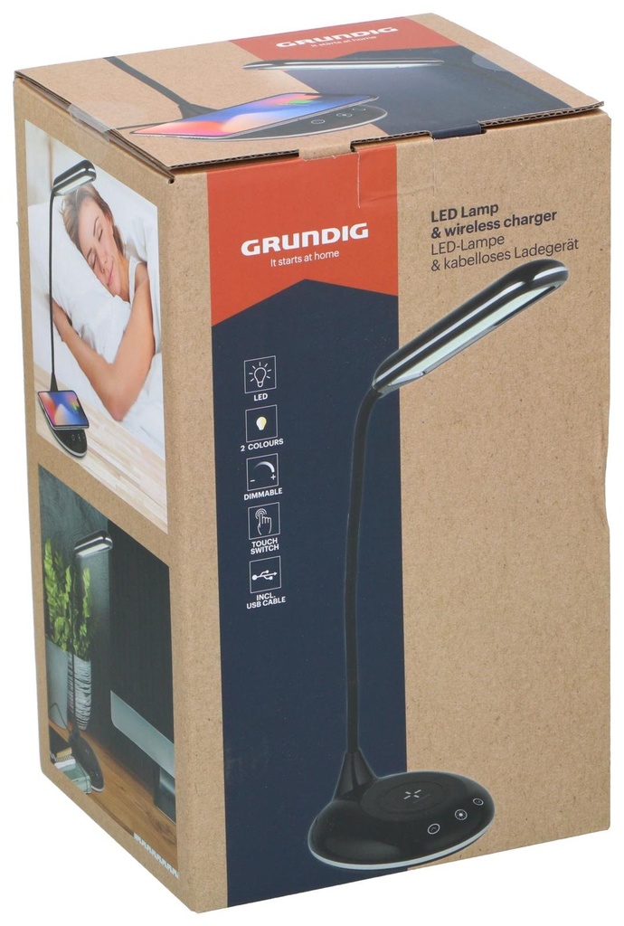 GRUNDIG Wireless Charger and Lamp USB