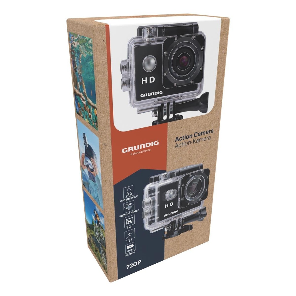 GRUNDIG Action Cam HD 720P with 2" Screen