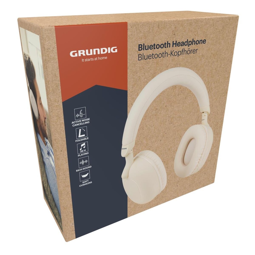 GRUNDIG ANC Bluetooth Headphone 300mAh