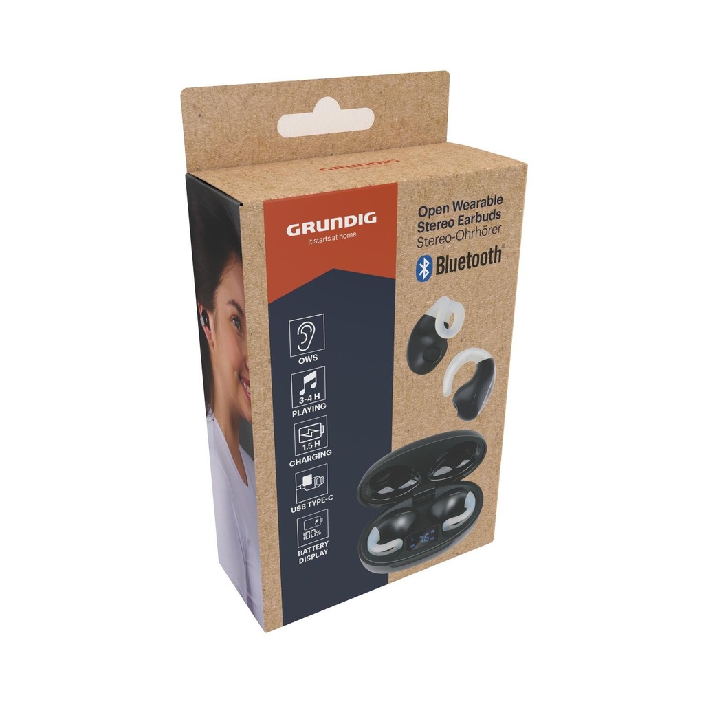 GRUNDIG Clip-on Earbuds TWS Black