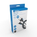 GRUNDIG Euro-C7 Power Cable 2M Flat Black