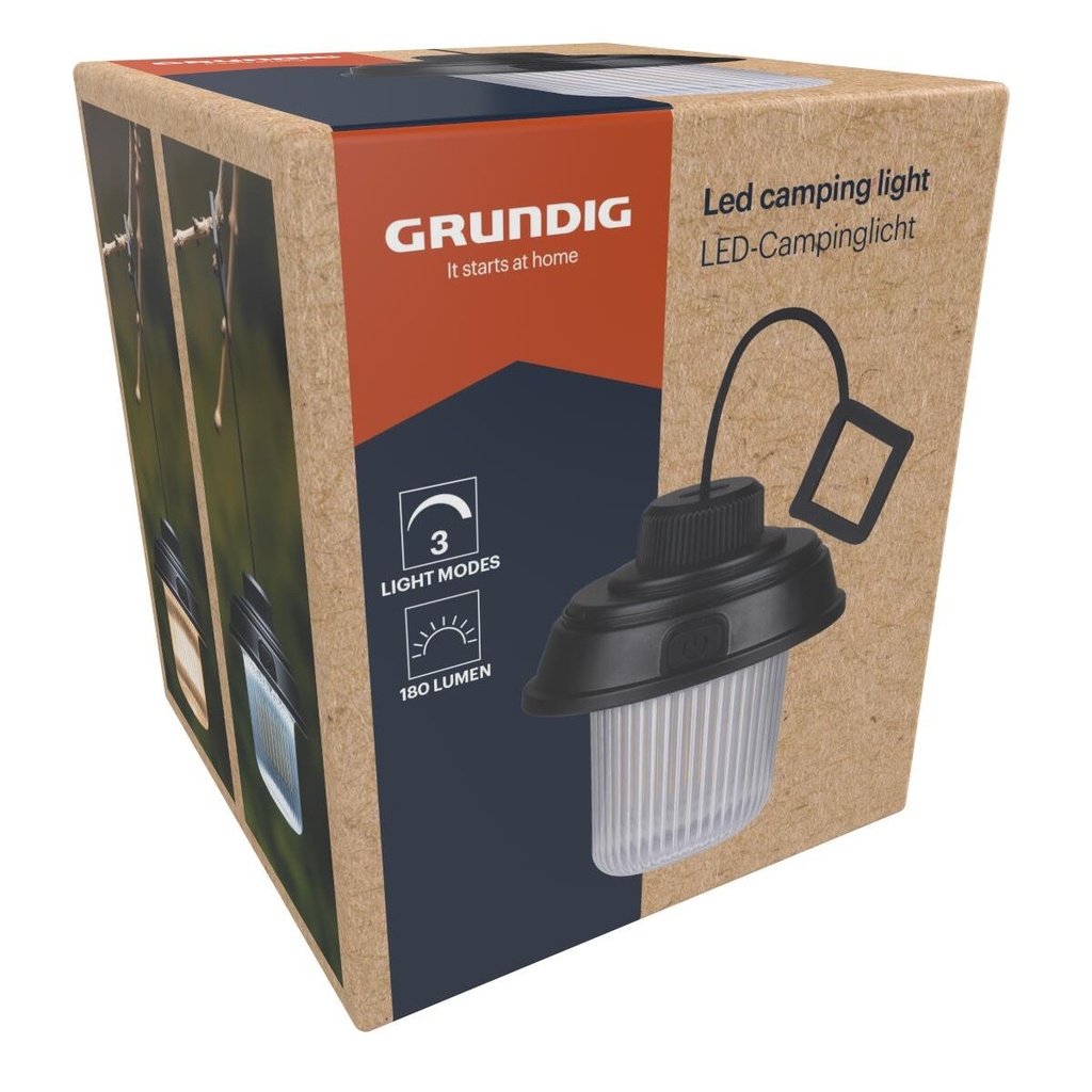 GRUNDIG Camping Light LED with 3 Light Modes