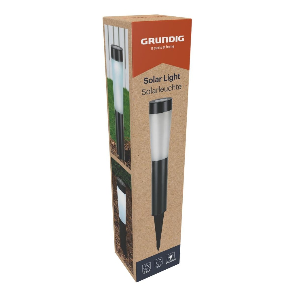 GRUNDIG Solar Garden Light Large Ø7.5x56cm LED