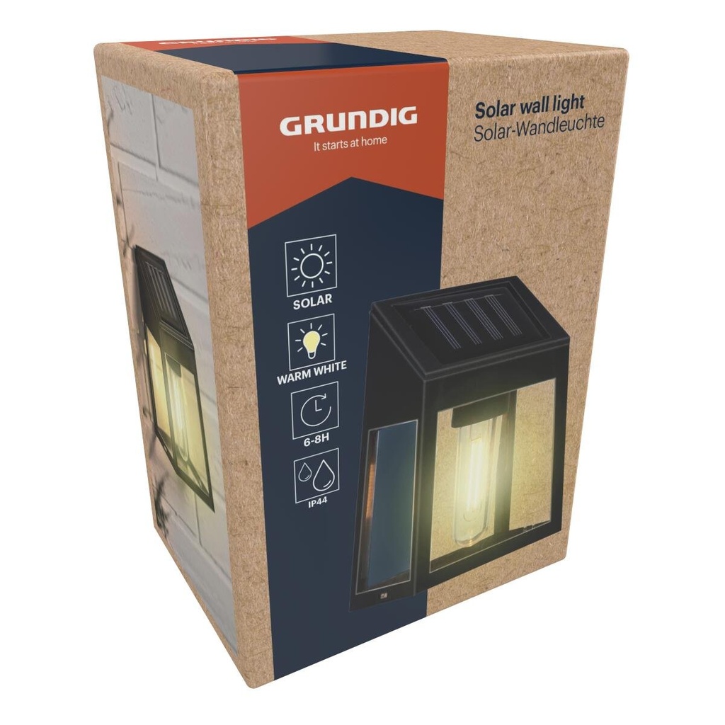 GRUNDIG Solar Wall Light Warm White