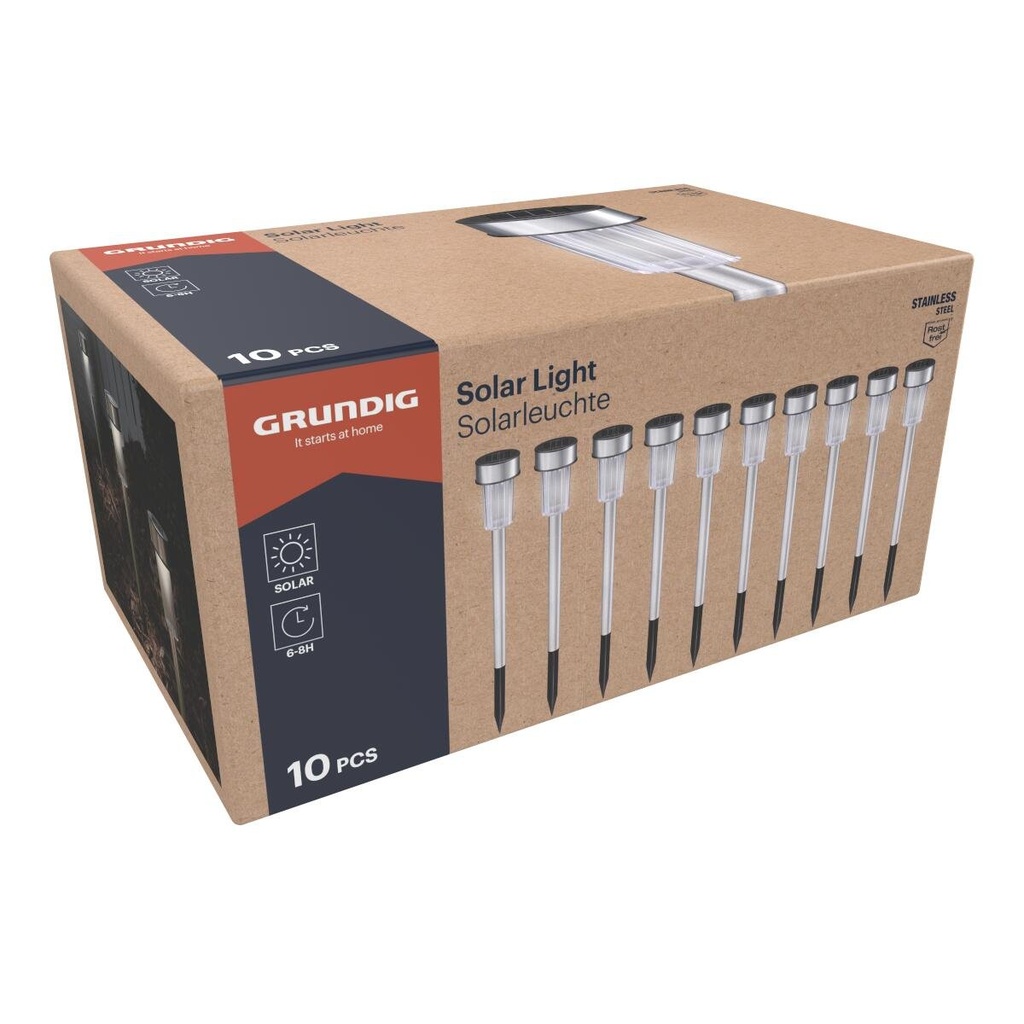 GRUNDIG Solar Garden Light LED Ø4.8x36.5