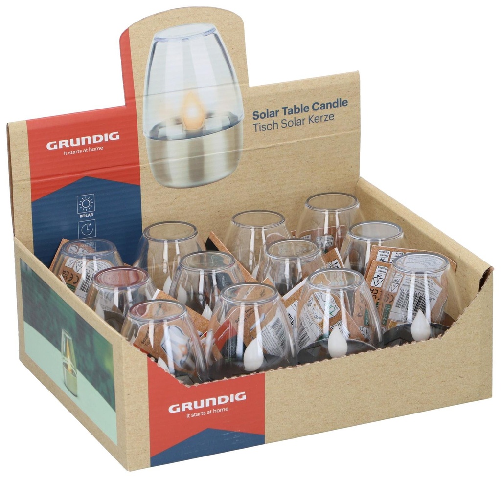 GRUNDIG Solar Garden Light Flickering Flame