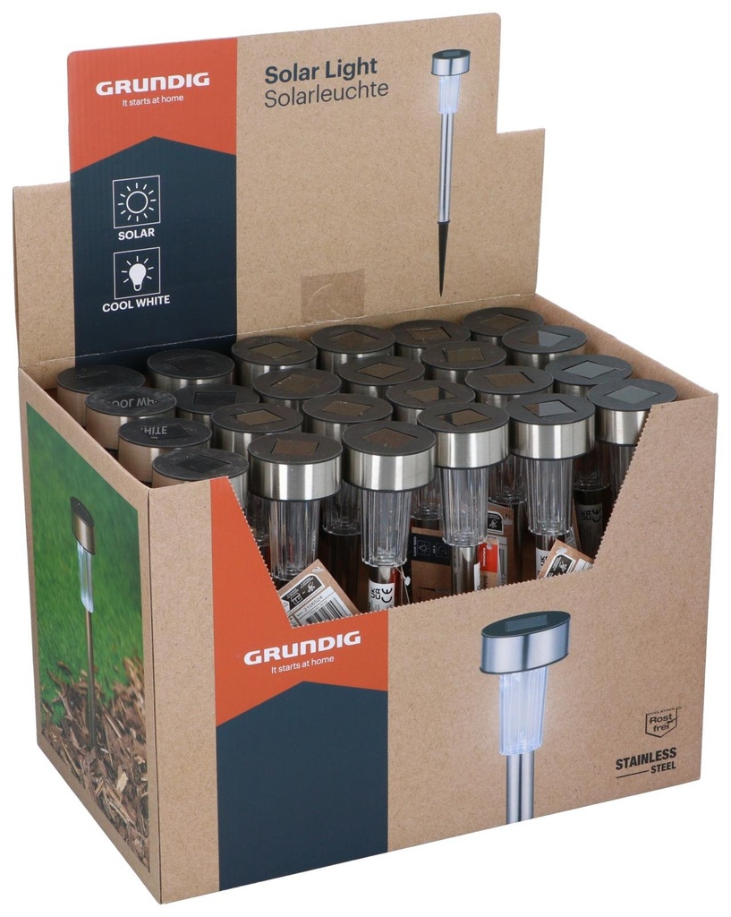 GRUNDIG Solar Garden Spike Light Ø5.5x36.5cm