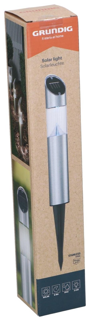 GRUNDIG Solar Garden Light Ø6x53cm 2 LED