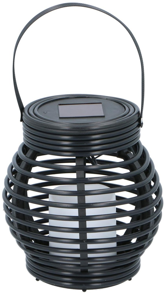 GRUNDIG Lantern Light Solar Ø15x16cm Flame Effect 36xLED