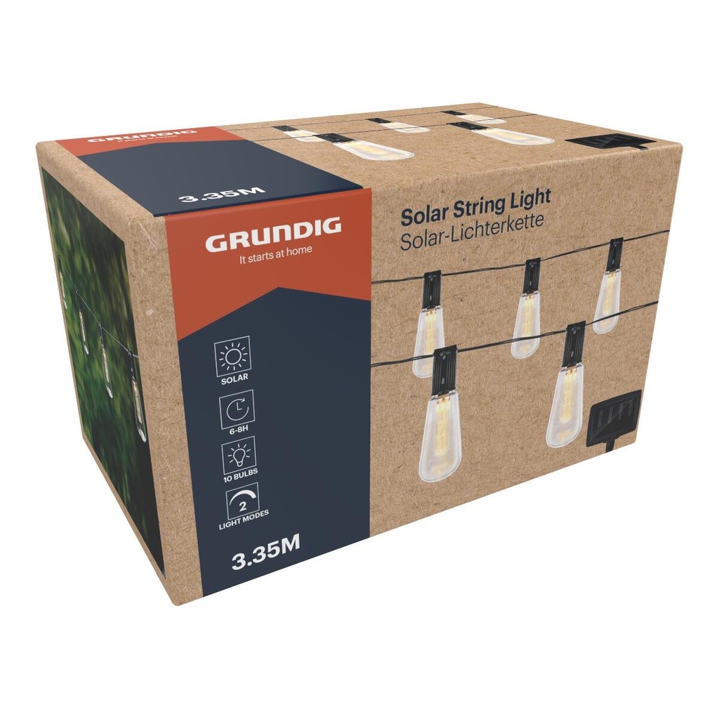 GRUNDIG Solar String Light LED 3.35m