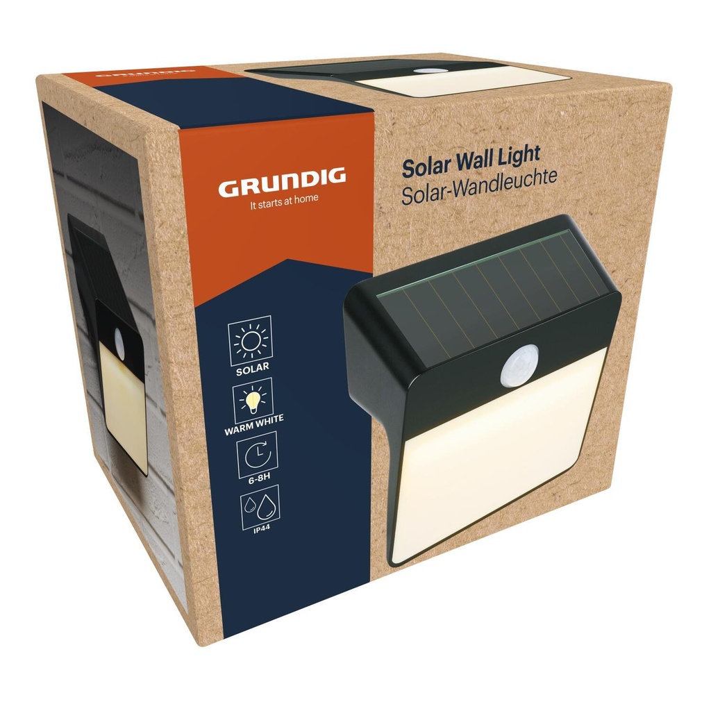 GRUNDIG Solar Wall Light 14x10x13cm
