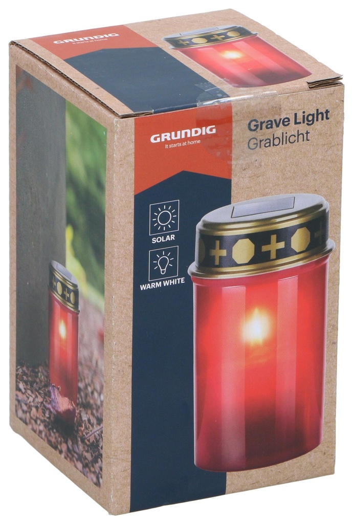 GRUNDIG Solar Grave Light Ø6.8x12 LED
