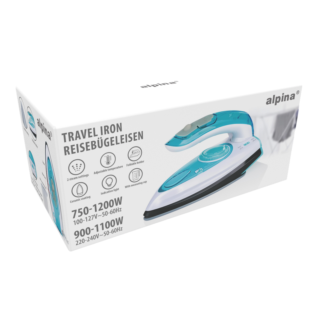 ALPINA Travel Steam Iron 700W
