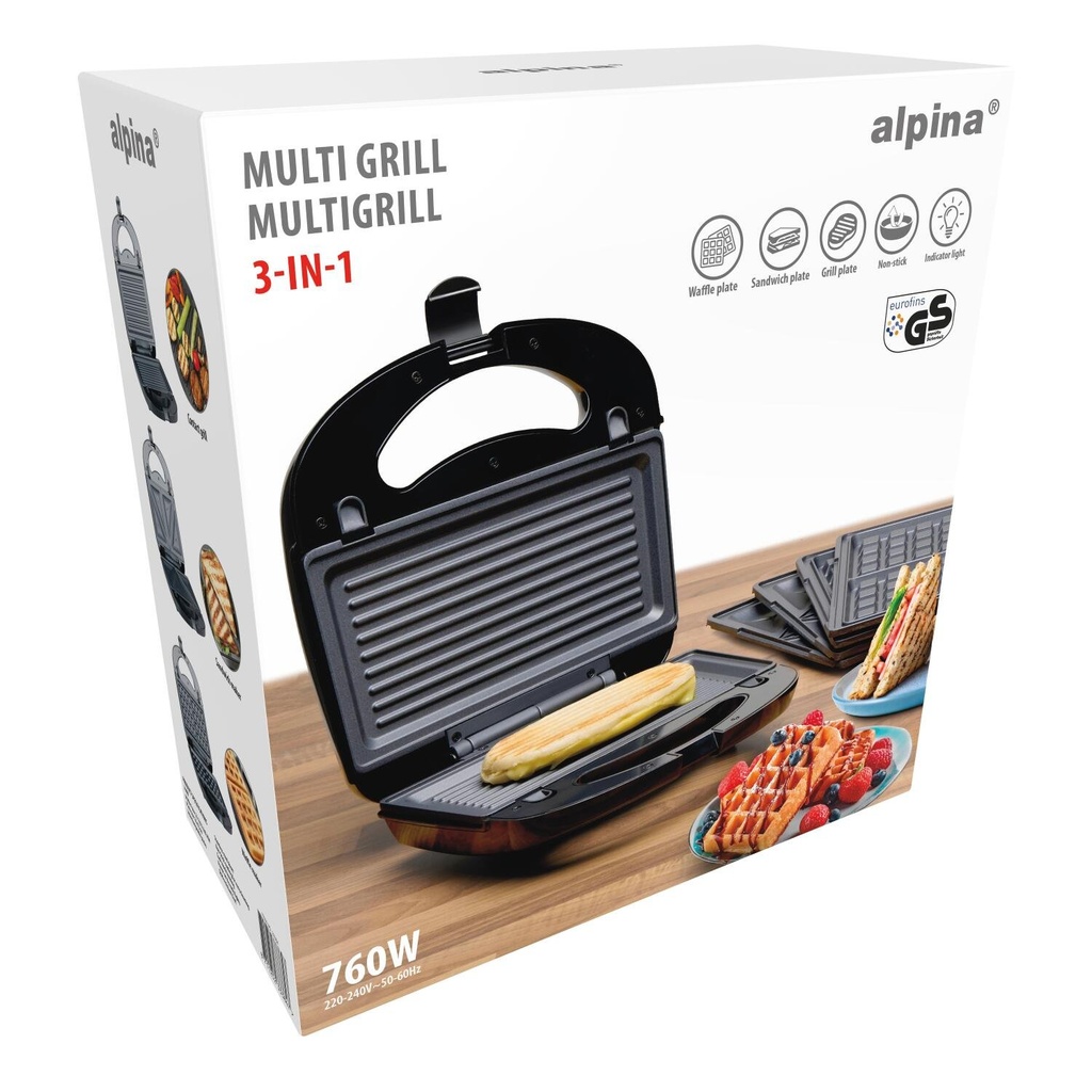 ALPINA Sandwich Maker 230V