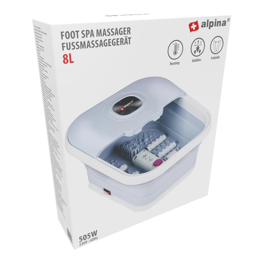 ALPINA Foot Spa Massager 230V 500W