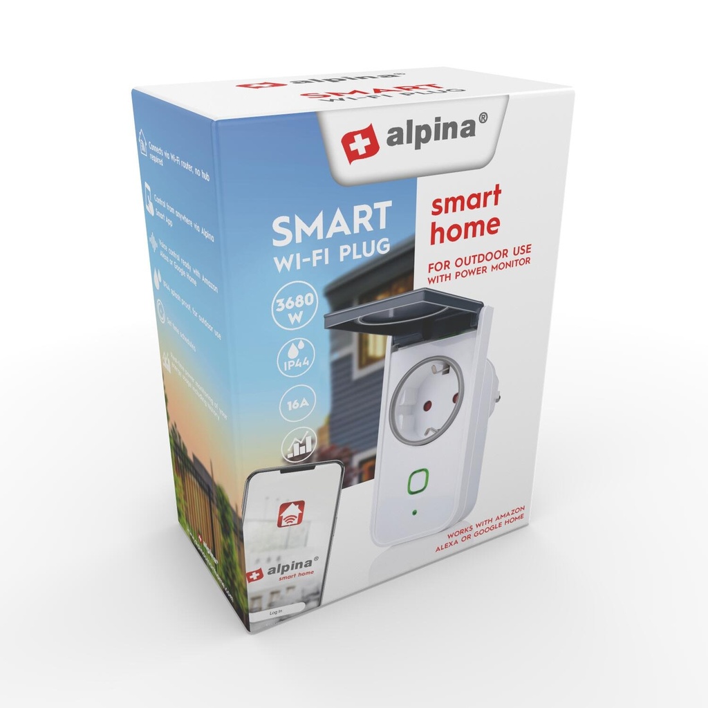 ALPINA Smart Outdoor Plug 230V IP44 3680W
