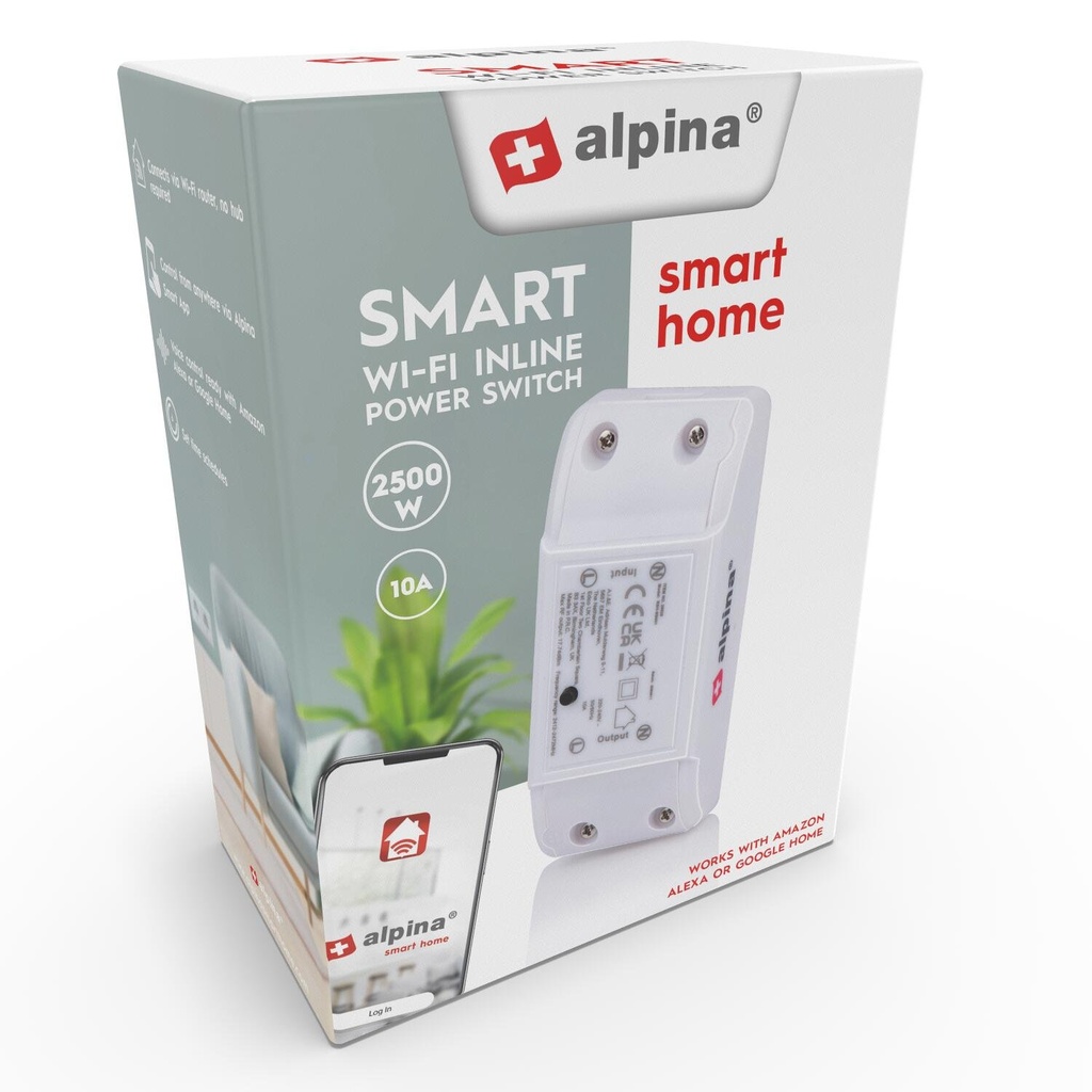 [871125226529] ALPINA Smart In-Line Switch 230V 10A