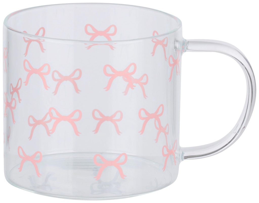 ALPINA Tea Glass with Bow Print 300ml