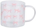 ALPINA Tea Glass with Bow Print 300ml