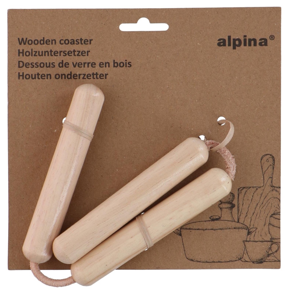 [871125227226] ALPINA Pan Coaster Trivet 2x2x42cm