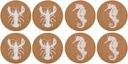 ALPINA Coaster Ø18cm Sea Life Design