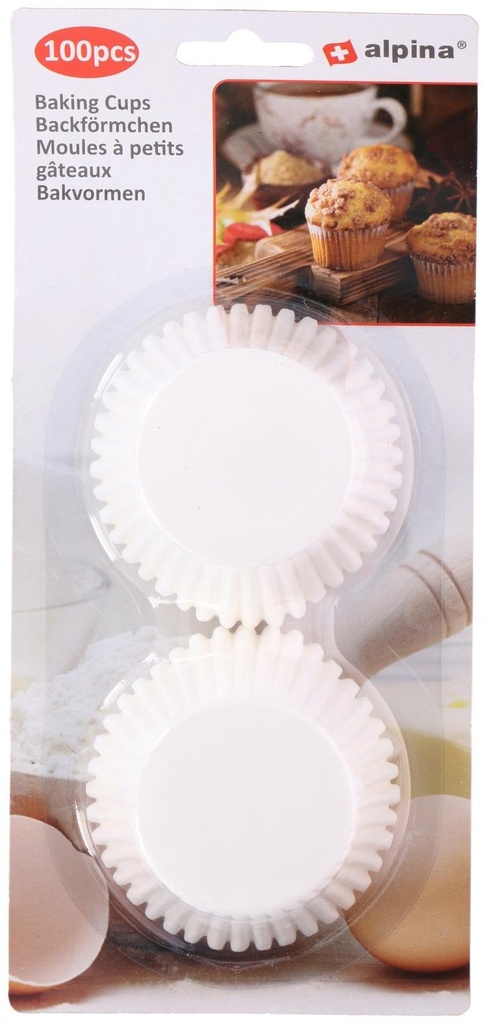 [871125226357] ALPINA Round Baking Cups Ø7cm