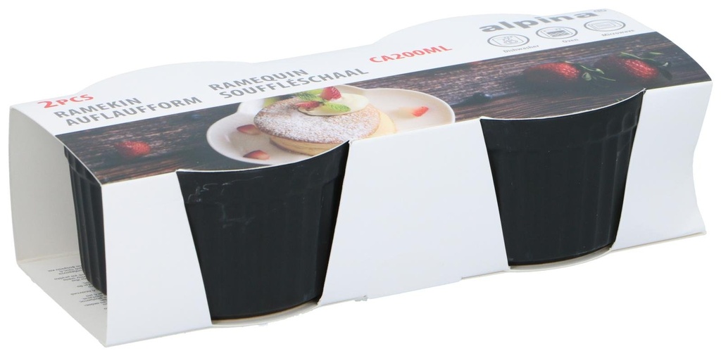 ALPINA Ramekin 9x9x5cm 160ml black