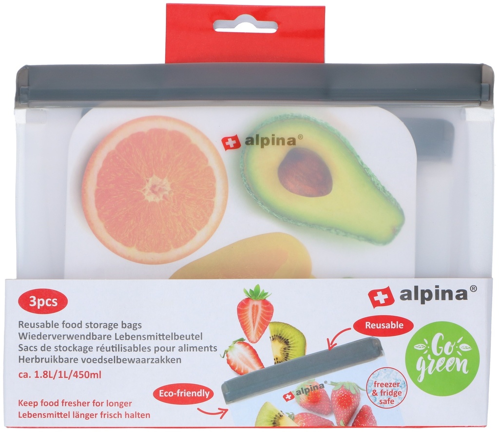 ALPINA Reusable Food Storage Bags