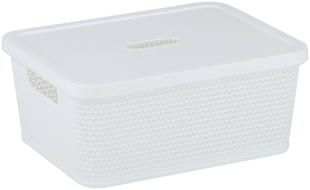 ALPINA Storage Basket with Cover 25.1x19.6x10.5cm