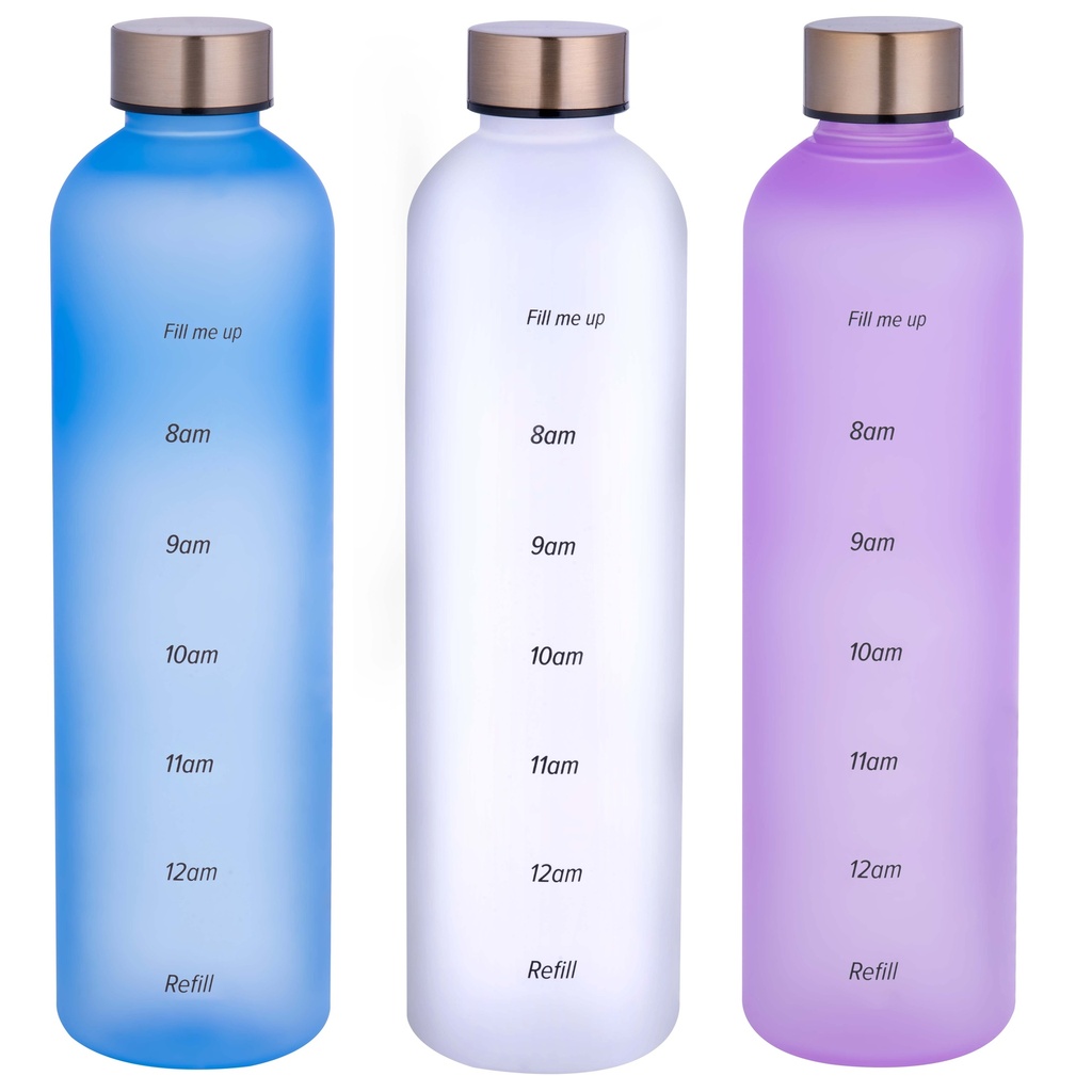 ALPINA Drinking Bottle 1L with Time Markers