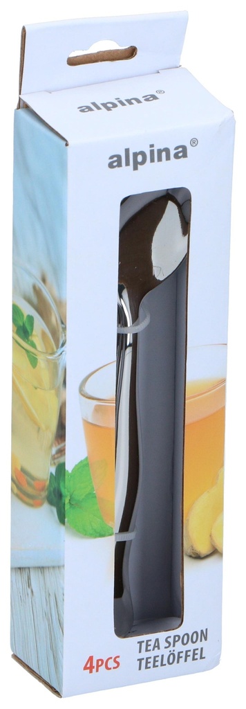 ALPINA Stainless Steel Tea Spoons 4 pcs