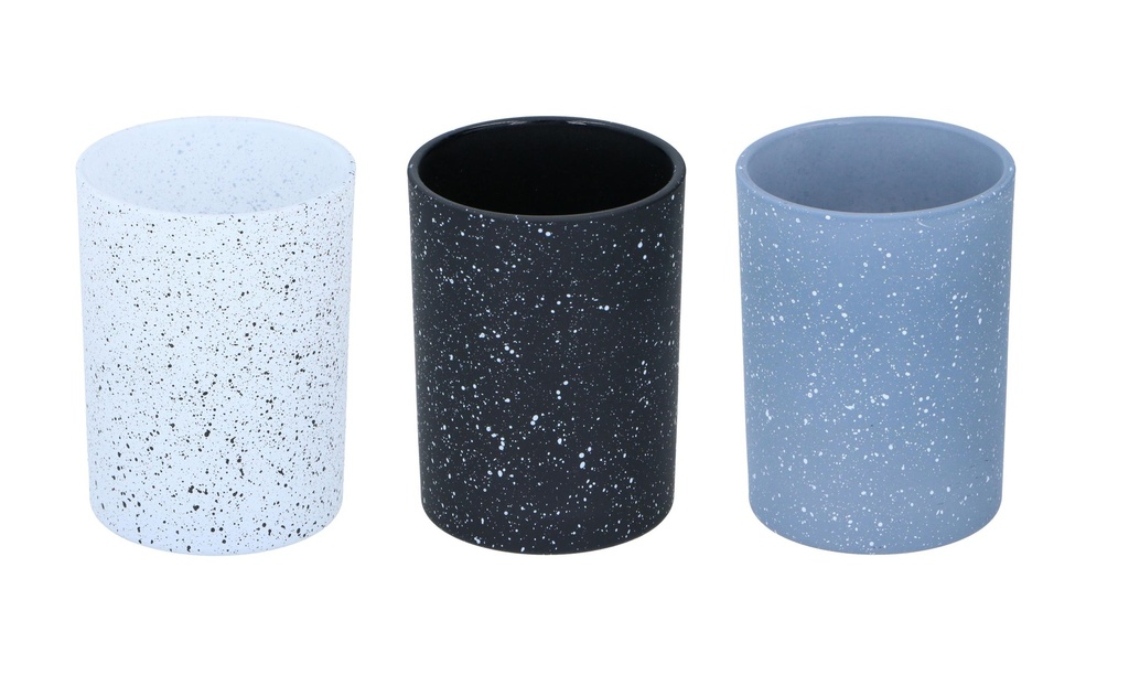 ALPINA Bathroom Tumbler 310ml Black Grey White