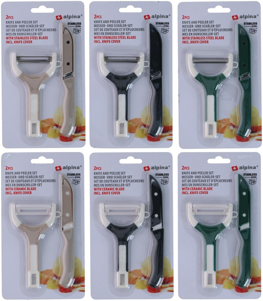ALPINA Knife and Peeler 13/16cm