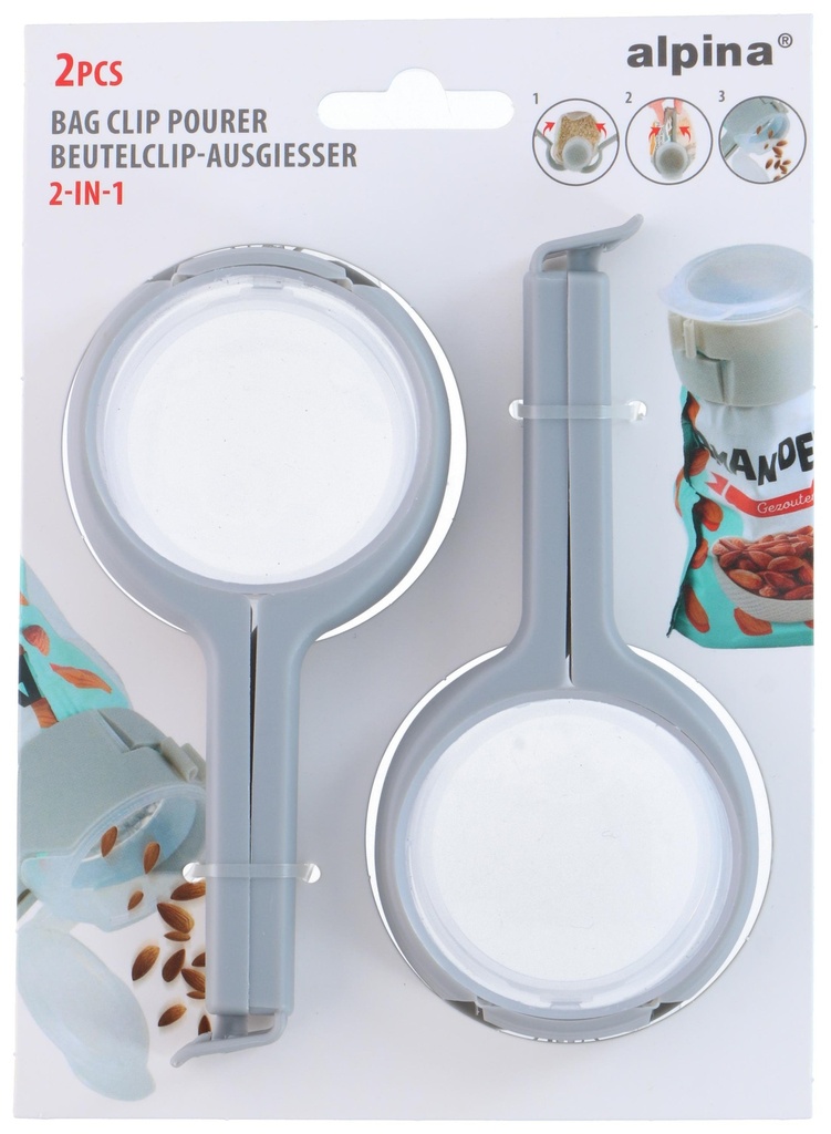 ALPINA Bag clip pourer 2-in-1 13x5.8x4.5cm