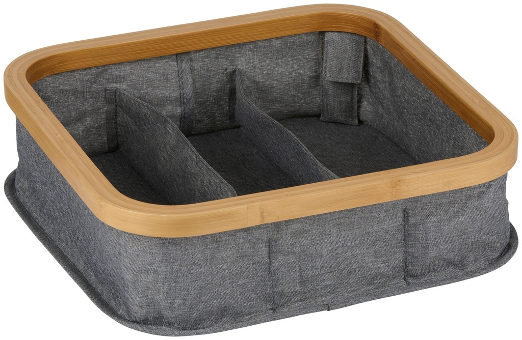 ALPINA Storage Basket with 3 Sections 30x30x9cm